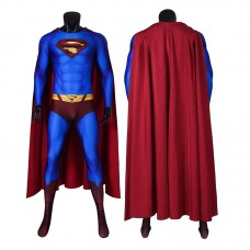 Kids Superman Returns Jumpsuit Superman Clark Kent Suit With Cloak